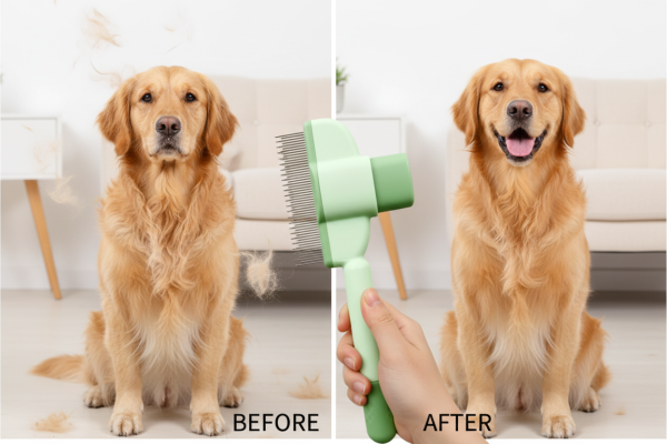 Before and after comparison